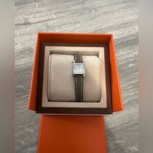 SOLD/Hermes Heure H watch, Mini model, 21 mm